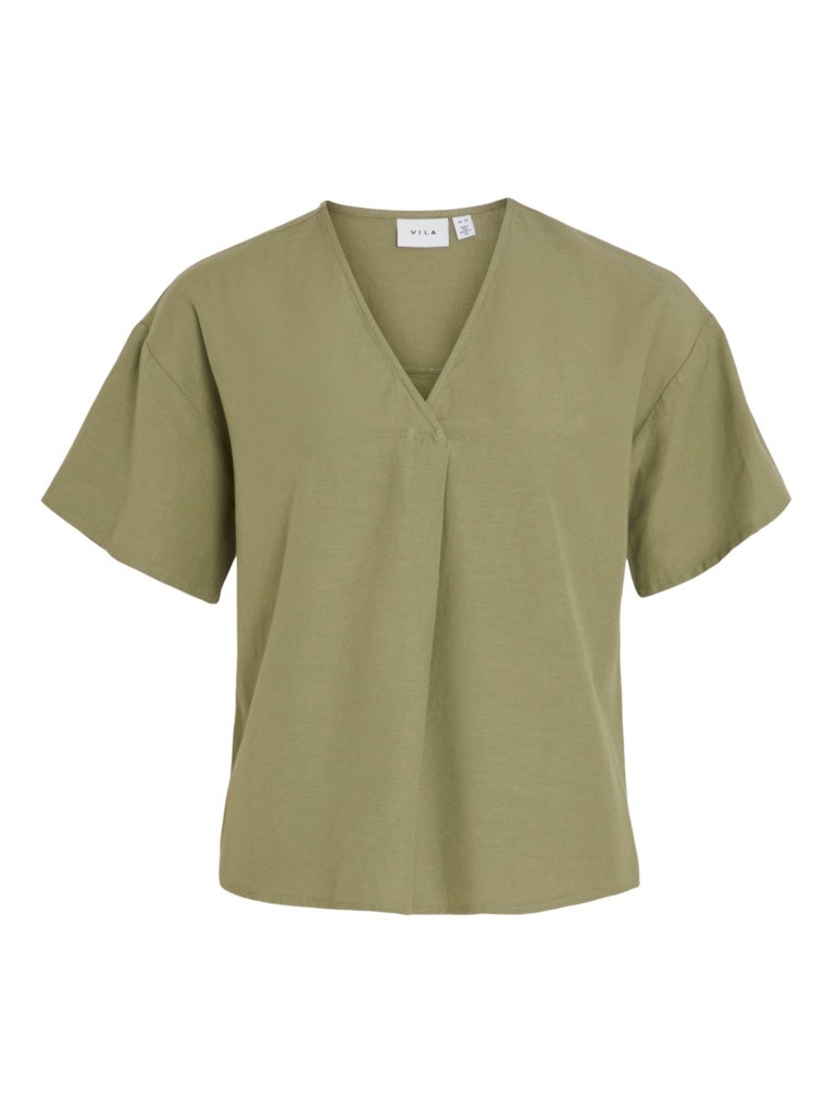 V Bluze Me Menge Te Shkurta 2405