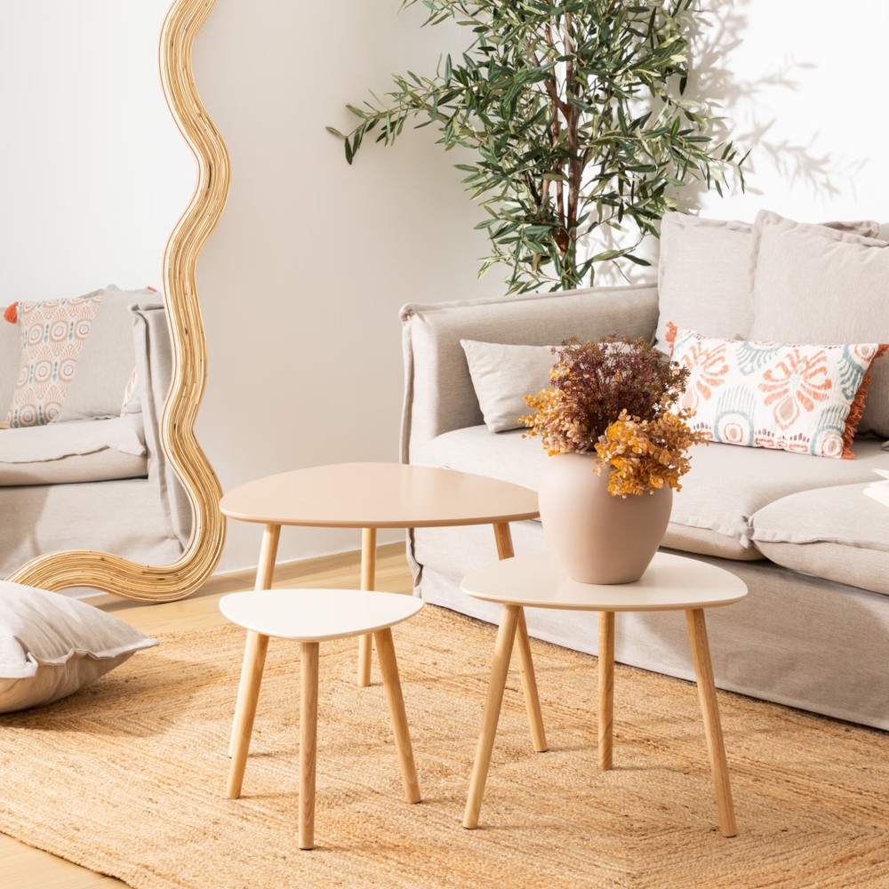 Mileo Neutral - Tavolina 3Pcs