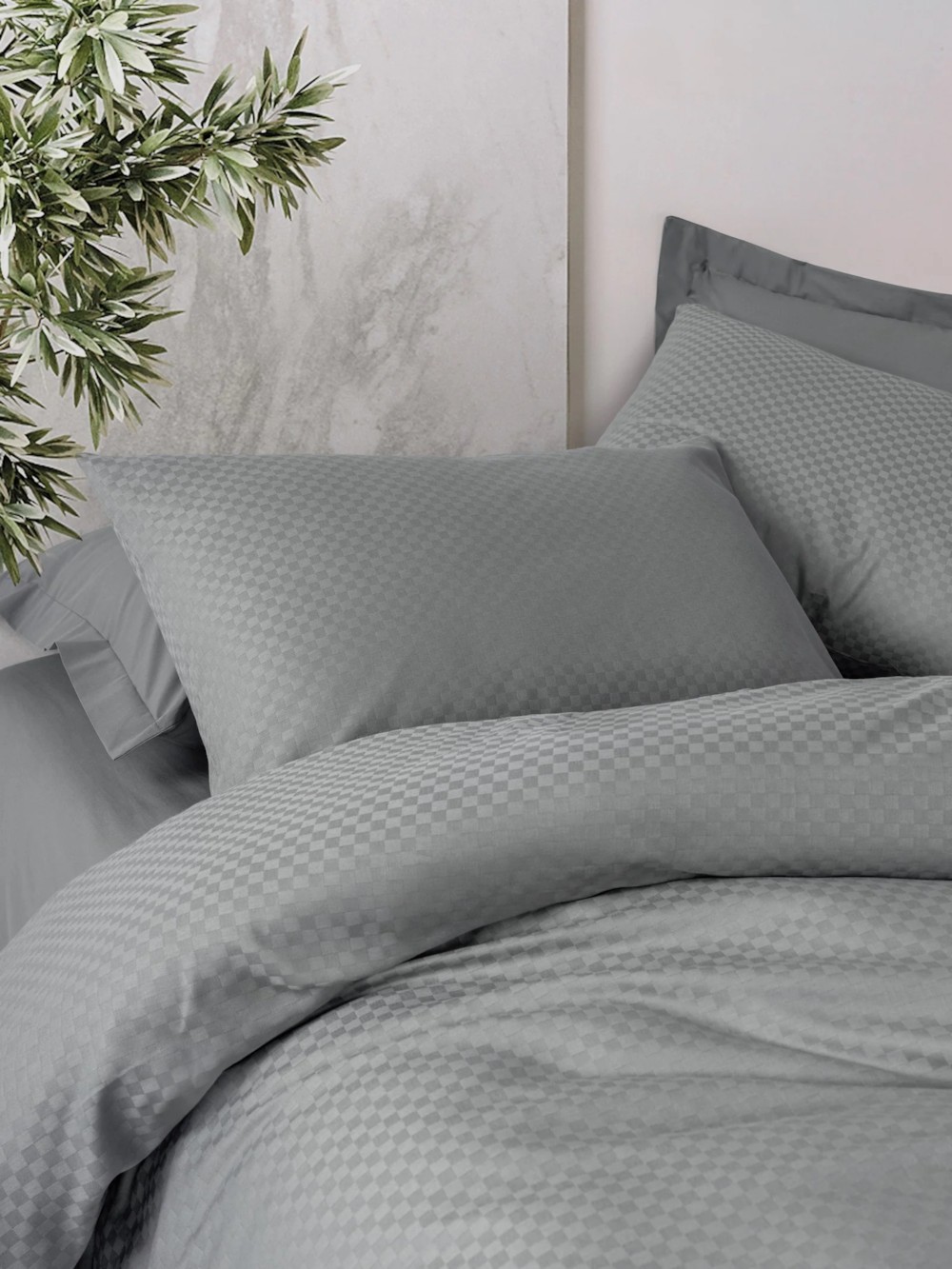 Plaid Gri - Set Kellef Dyshe 200X220