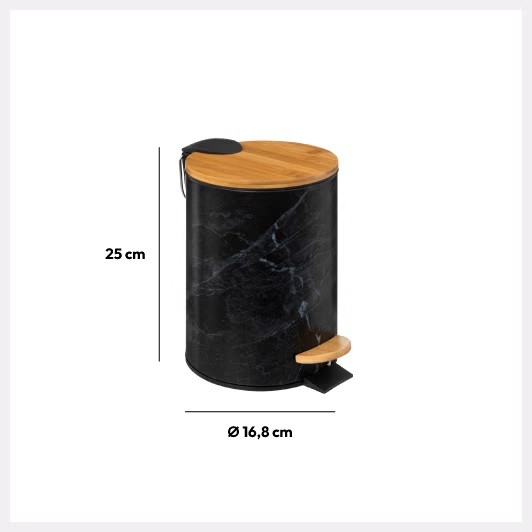 Five Lea Black - Shporte Per Mbeturina 3L